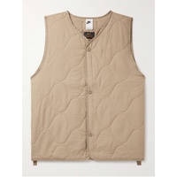 NIKE Logo-Embroidered Quilted Padded Ripstop Gilet 1647597331504728
