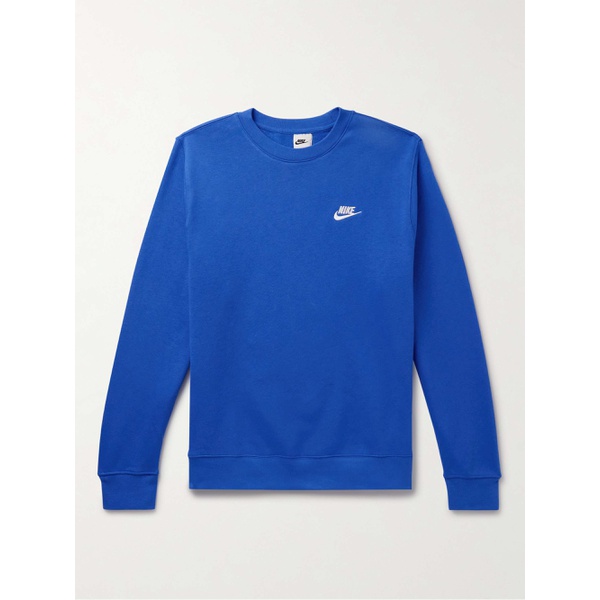 나이키 NIKE Sportswear Club Logo-Embroidered Cotton-Blend Tech Fleece Sweatshirt 1647597331494813