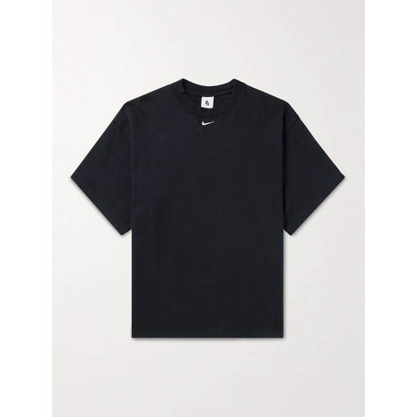 나이키 NIKE Solo Swoosh Logo-Embroidered Cotton-Jersey T-shirt 1647597331504730