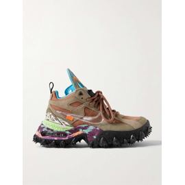 NIKE + 오프화이트 Off-White Terra Forma Rubber-Trimmed Canvas and Suede Sneakers 1647597335211553