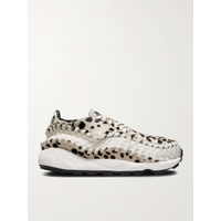 NIKE Air Footscape Stretch-Knit and Printed Calf Hair Sneakers 1647597315015524