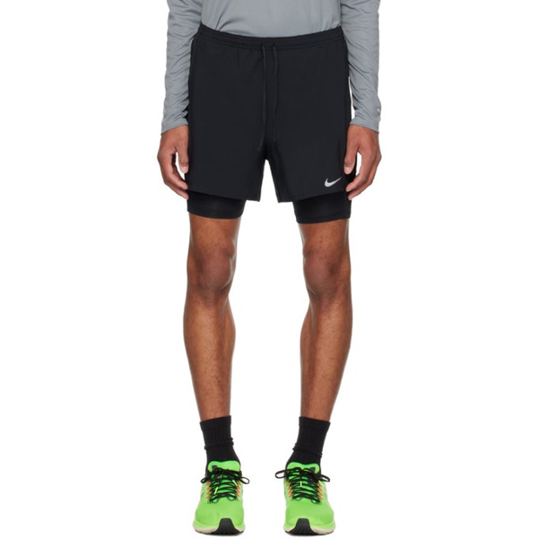 나이키 Nike Black Stride Shorts 232011M193035