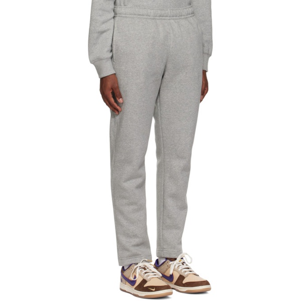 나이키 Nike Gray Embroidered Sweatpants 232011M190008