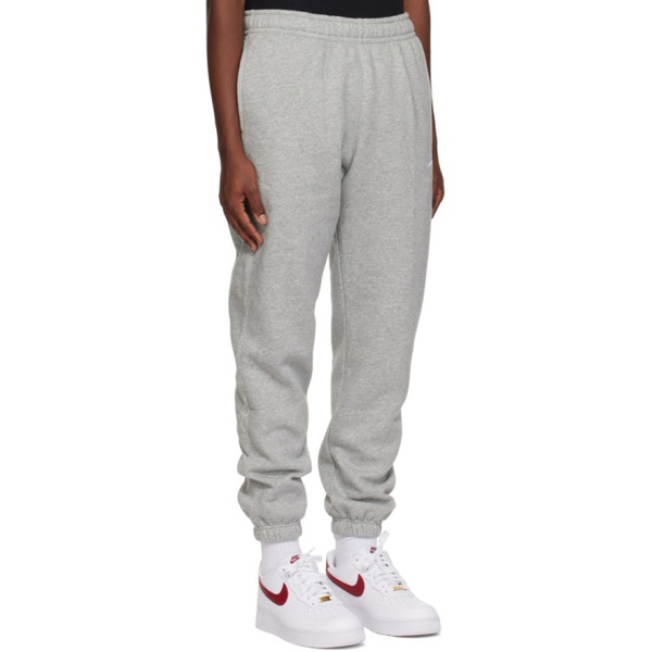 나이키 Nike Gray Embroidered Sweatpants 232011M190018