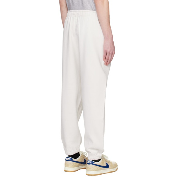 나이키 Nike White Solo Swoosh Lounge Pants 231011M190018