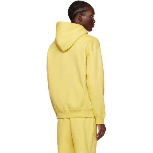나이키 Nike Yellow Embroidered Hoodie 231011M202047