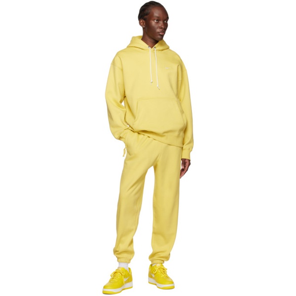 나이키 Nike Yellow Embroidered Hoodie 231011M202047