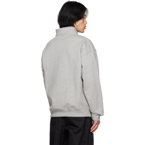 나이키 Nike Gray Solo Swoosh Sweatshirt 231011M202035