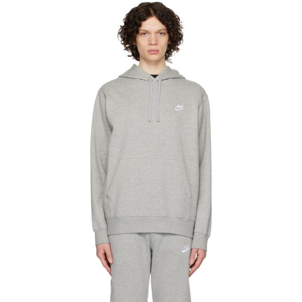 나이키 Nike Gray Sportswear Club Hoodie 232011M202006