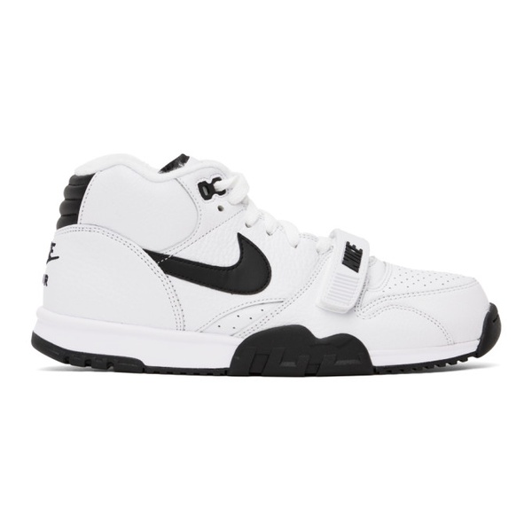 나이키 Nike White & Black Air Trainer 1 Sneakers 232011M237109