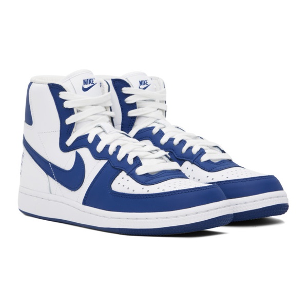 나이키 Comme des Garcons Homme Plus Blue & White Nike 에디트 Edition Terminator High Sneakers 232347M236001