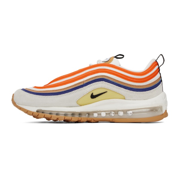 나이키 Nike White & Orange Air Max 97 SE Sneakers 231011M237143