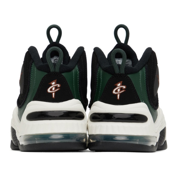나이키 Nike Black & Green Air Penny II Sneakers 231011M236055