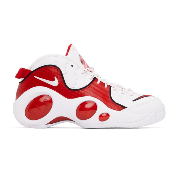 나이키 Nike Red & White Air Zoom Flight 95 Sneakers 231011M236017