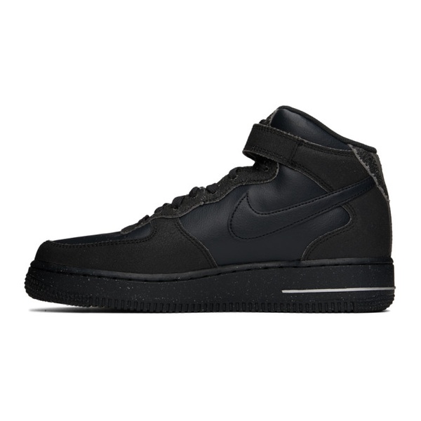나이키 Nike Black Air Force 1 Mid 07 Sneakers 231011M236011