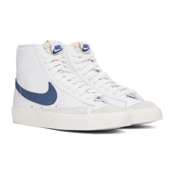 나이키 Nike White & Blue Blazer Mid 77 Sneakers 241011F127003