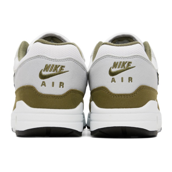 나이키 Nike White & Khaki Air Max 1 Sneakers 241011M237028