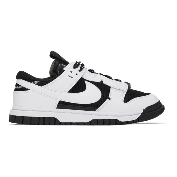 나이키 Nike Black & White Air Dunk Jumbo Sneakers 241011M237014