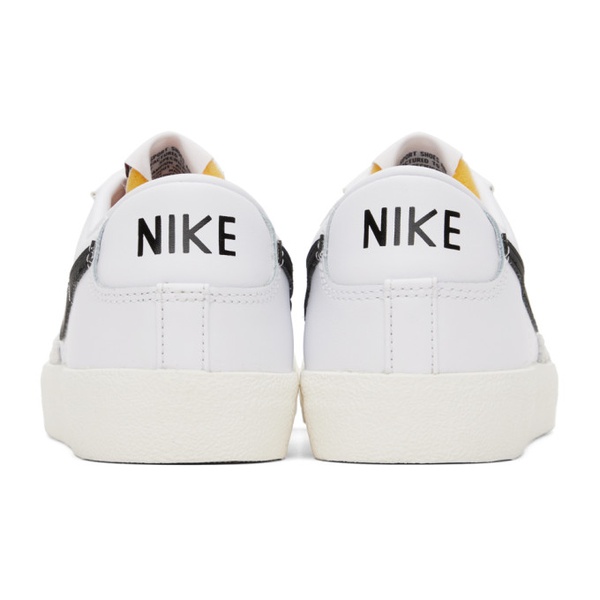 나이키 Nike White & Black Blazer Low 77 Vintage Sneakers 241011M237045