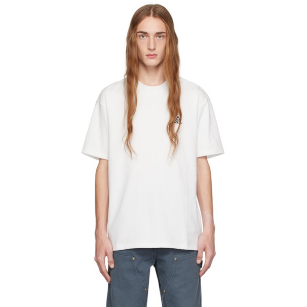 나이키 Nike White Patch T-Shirt 241011M213009