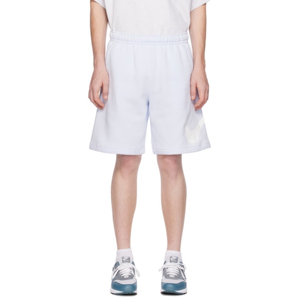 나이키 Nike Blue Drawstring Shorts 241011M202031