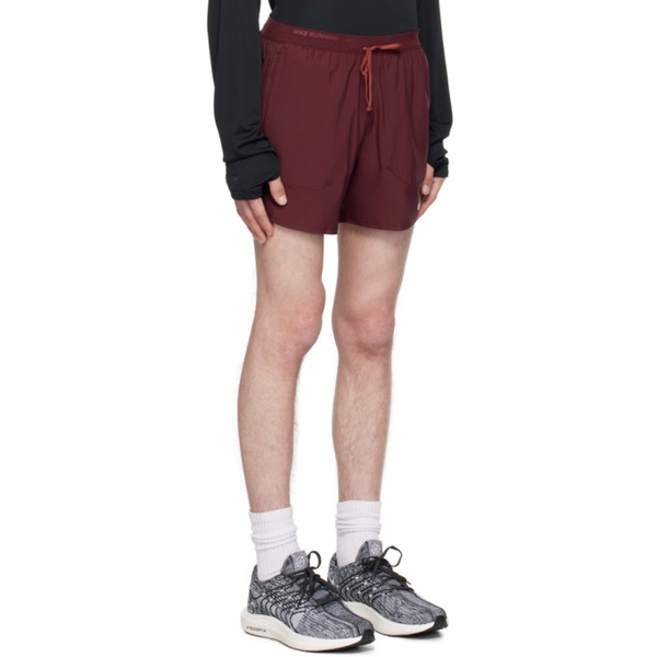 나이키 Nike Burgundy Brief-Lined Shorts 241011M193001