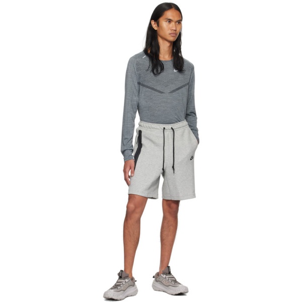 나이키 Nike Gray Relaxed Shorts 241011M193008