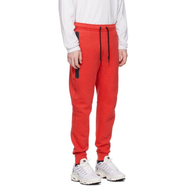 나이키 Nike Red Drawstring Sweatpants 241011M190007