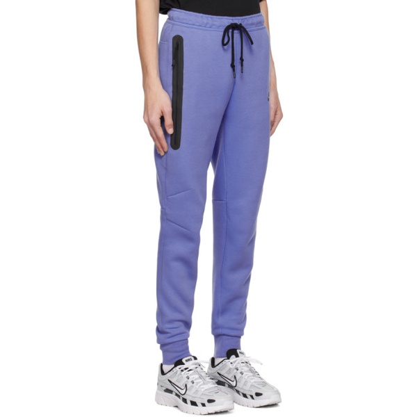 나이키 Nike Blue Sportswear Tech Sweatpants 241011M190008