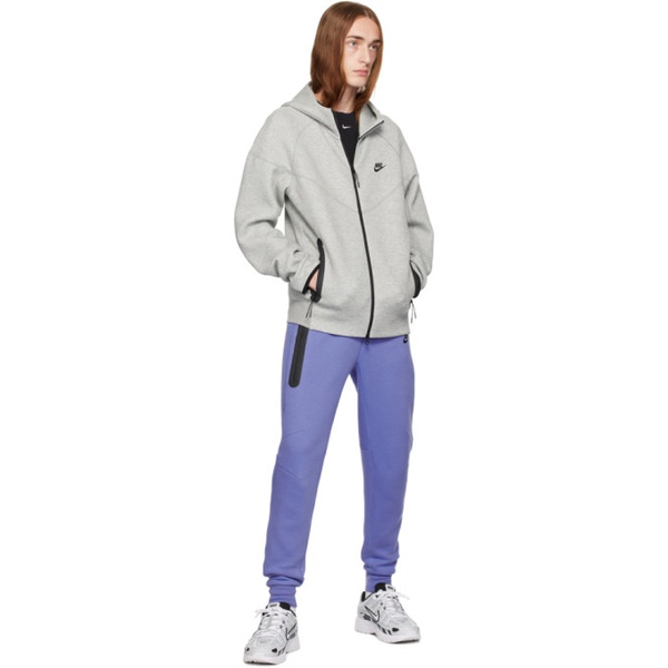 나이키 Nike Blue Sportswear Tech Sweatpants 241011M190008