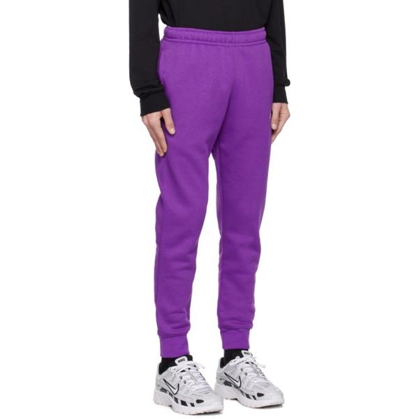 나이키 Nike Purple Sportswear Club Sweatpants 241011M190024