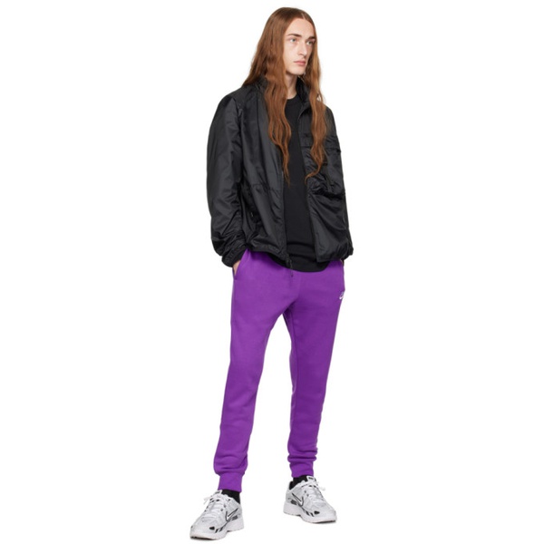 나이키 Nike Purple Sportswear Club Sweatpants 241011M190024
