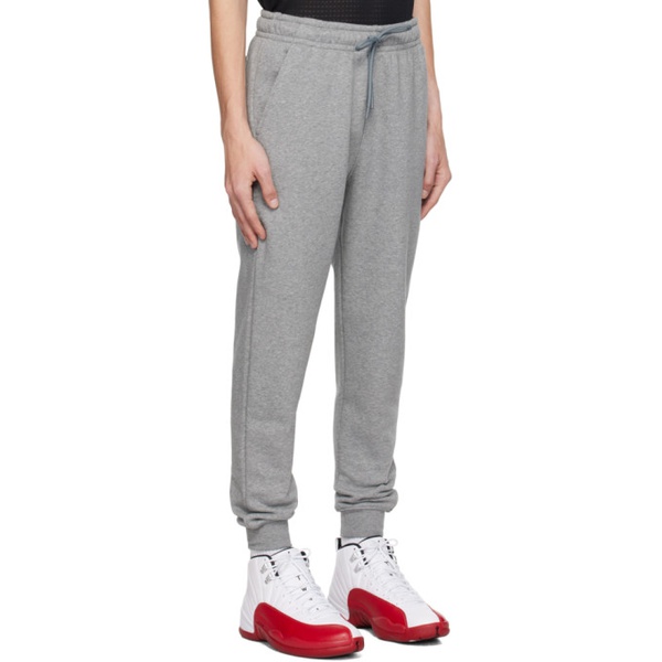 나이키 나이키 조던 Nike Jordan Gray Embroidered Sweatpants 241445M190000