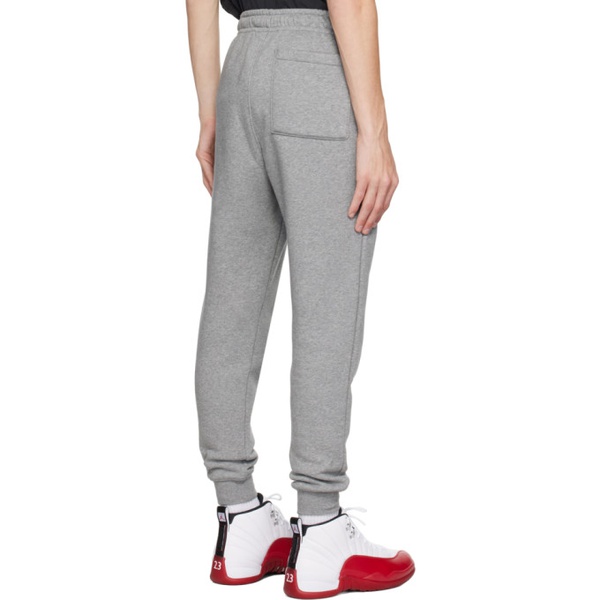 나이키 나이키 조던 Nike Jordan Gray Embroidered Sweatpants 241445M190000