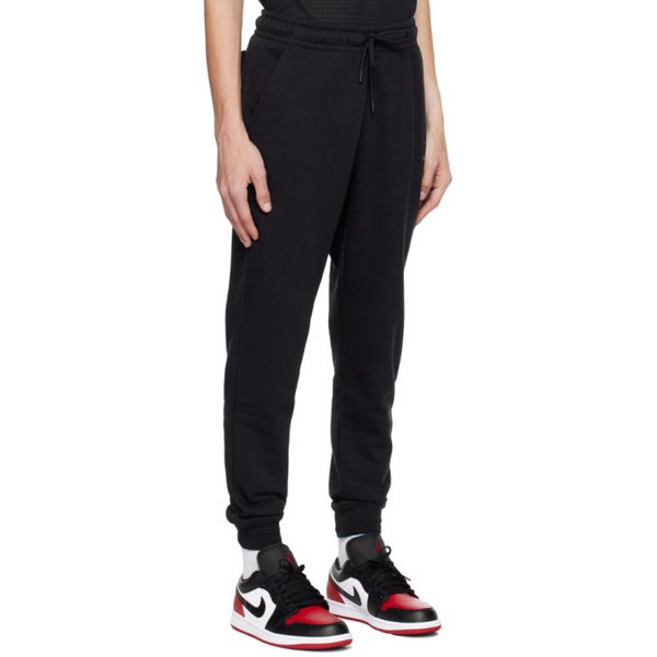 나이키 나이키 조던 Nike Jordan Black Embroidered Sweatpants 241445M190001