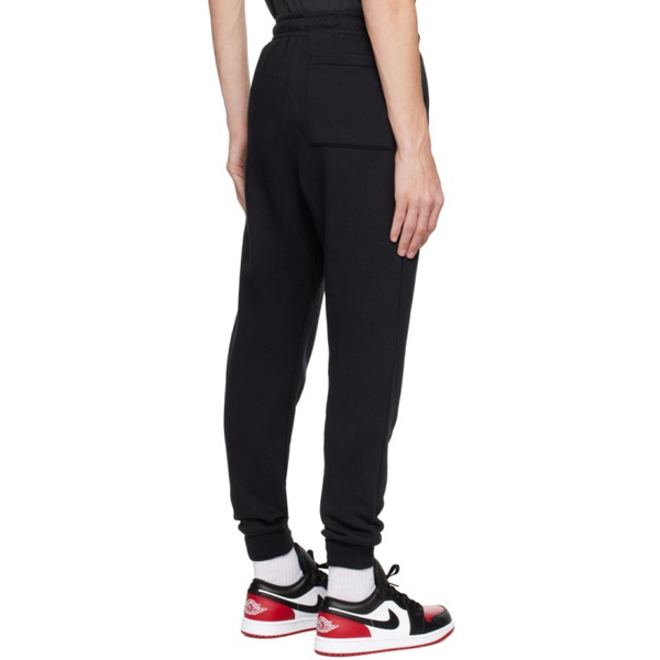 나이키 나이키 조던 Nike Jordan Black Embroidered Sweatpants 241445M190001