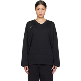 Nike Black Hockey Authentics Long Sleeve T-Shirt 241011M213027