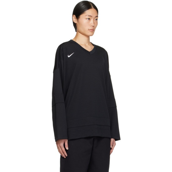 나이키 Nike Black Hockey Authentics Long Sleeve T-Shirt 241011M213027