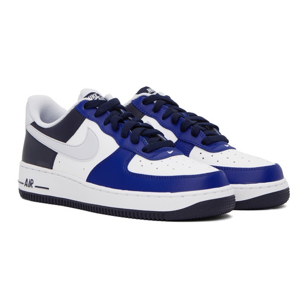 나이키 Nike Blue & White Air Force 1 07 LV8 Sneakers 241011M237017