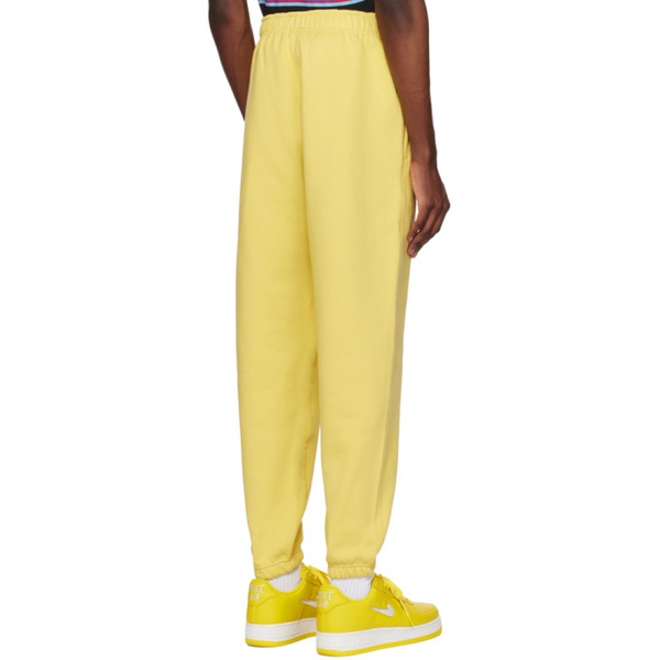 나이키 Nike Yellow Embroidered Lounge Pants 231011M190043