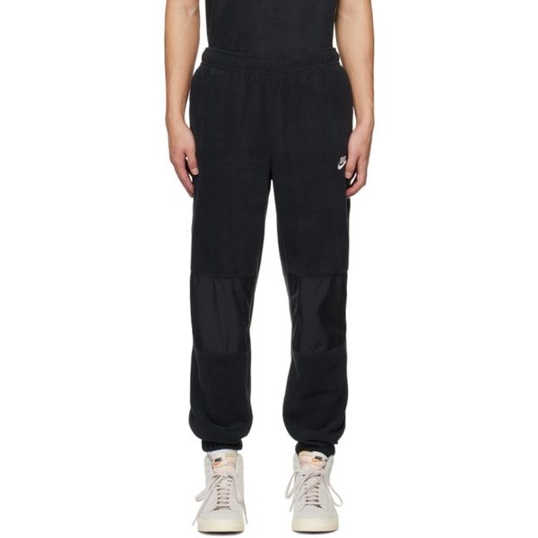나이키 Nike Black Embroidered Lounge Pants 231011M190015