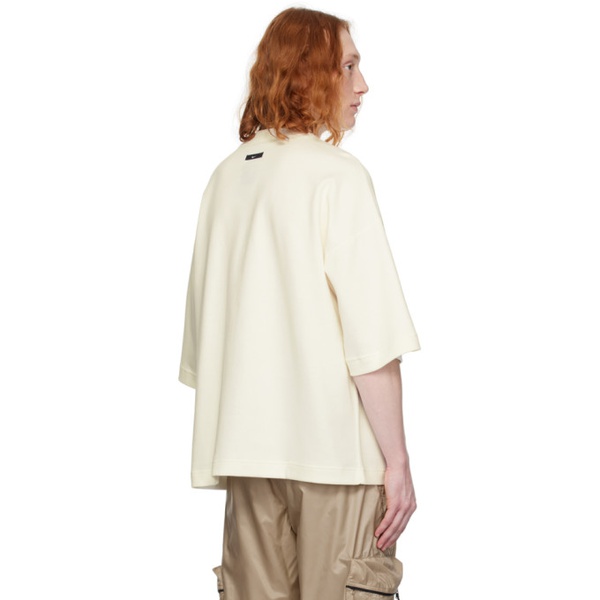 나이키 Nike White Sportswear Tech Fleece Reimagined T-Shirt 241011M213049