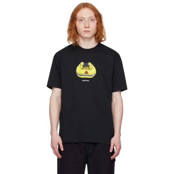 나이키 Nike Black Printed T-Shirt 241011M213041