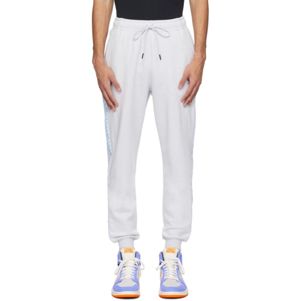 나이키 나이키 조던 Nike Jordan Gray Embroidered Sweatpants 241445M202013