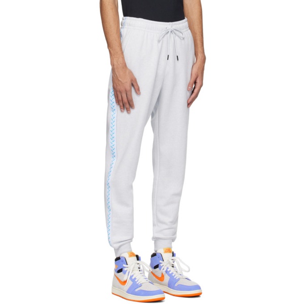 나이키 나이키 조던 Nike Jordan Gray Embroidered Sweatpants 241445M202013