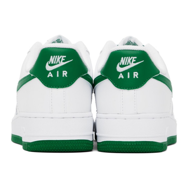 나이키 Nike White & Green Air Force 1 07 Sneakers 241011M237118