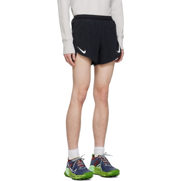 나이키 Nike Black AeroSwift Shorts 241011M193020