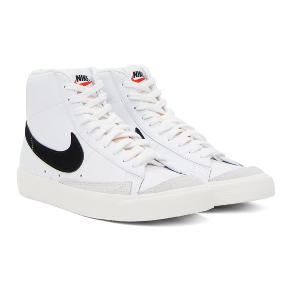 나이키 Nike White & Black Blazer Mid 77 Sneakers 241011F127005