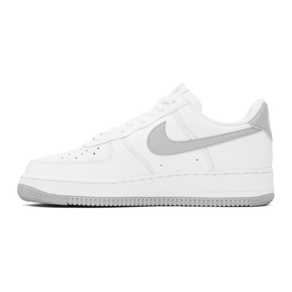나이키 Nike White & Gray Air Force 1 07 Sneakers 241011M237120