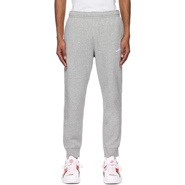나이키 Nike Gray Sportswear Club Sweatpants 231011M190001